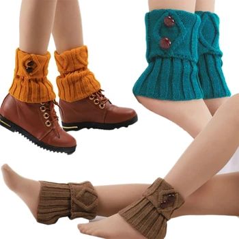 1 чифт Нови женски Потници гетр копчета, зимни топли Гамаши с Капак, Възли Чорапи на една Кука-ботфорты, Копчета, Блузи, Модни зимни