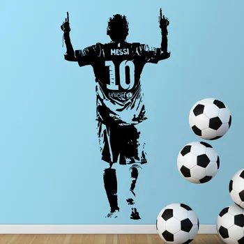3d плакат, Стикер На Стената Стикер Футбол Футболист на Аржентина Лео Стикери За стена За Детска Стая Момче Спалня Стенни Рисувани Стени на Изкуството A207